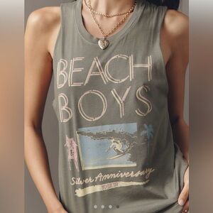 Letluv Beach Boys Tank Top NWT T-shirt Anthropologie Concert Medium Med Let Luv